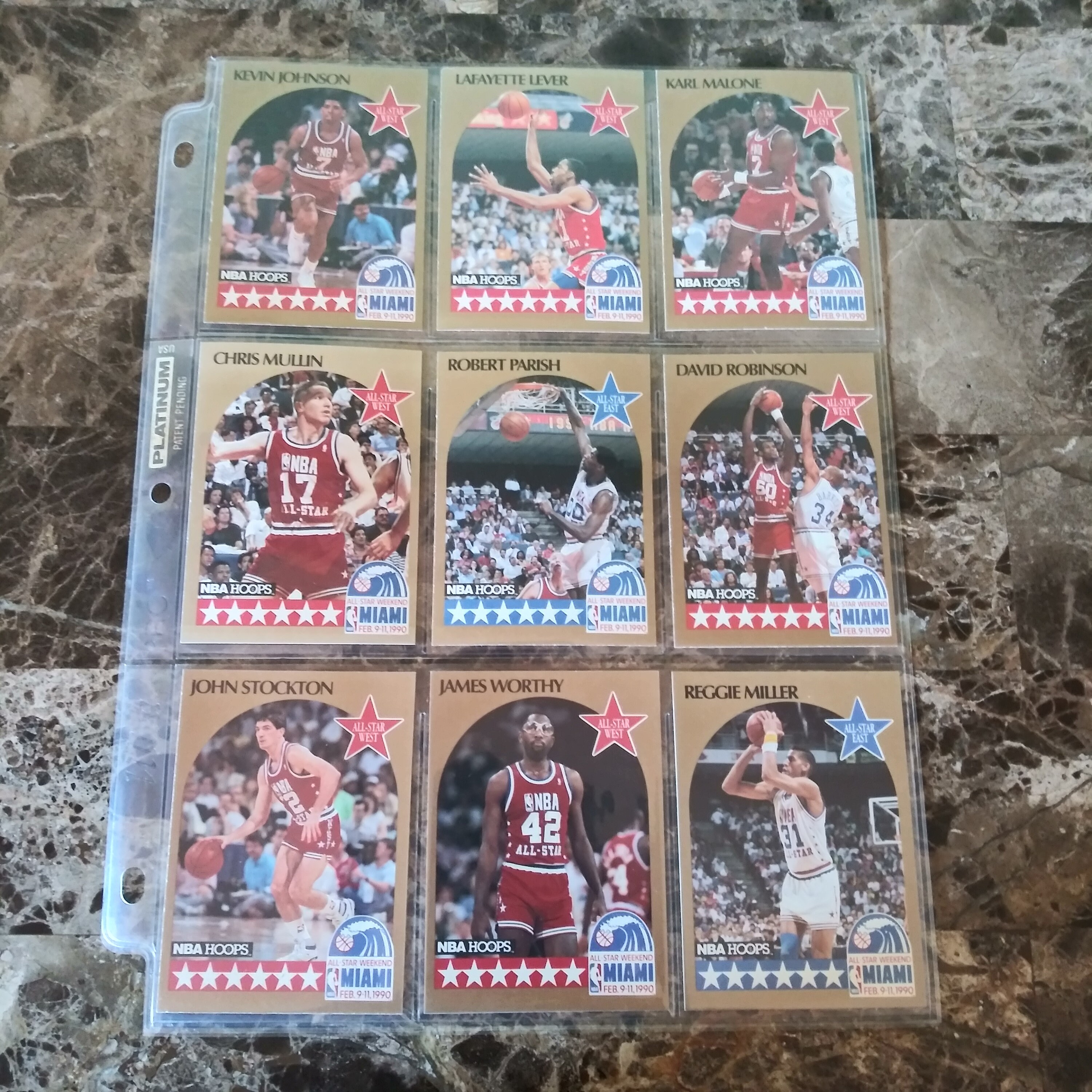 Rare 1990 NBA Hoops Collector 9Card Set AllStar Players Etsy