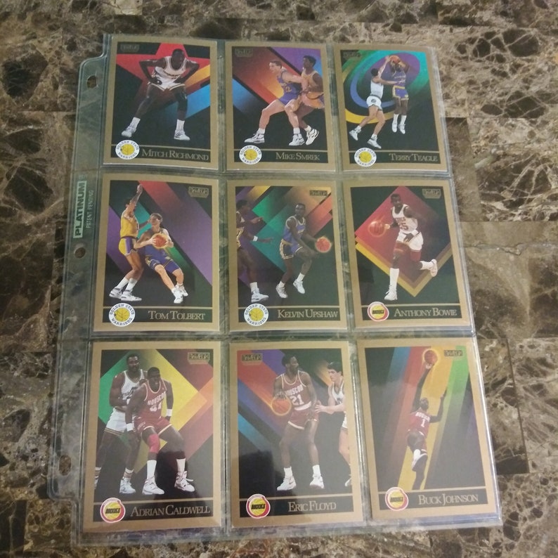 Rare 1990 Skybox Collector 9-Card Set Golden State Warriors ~ Houston Rockets