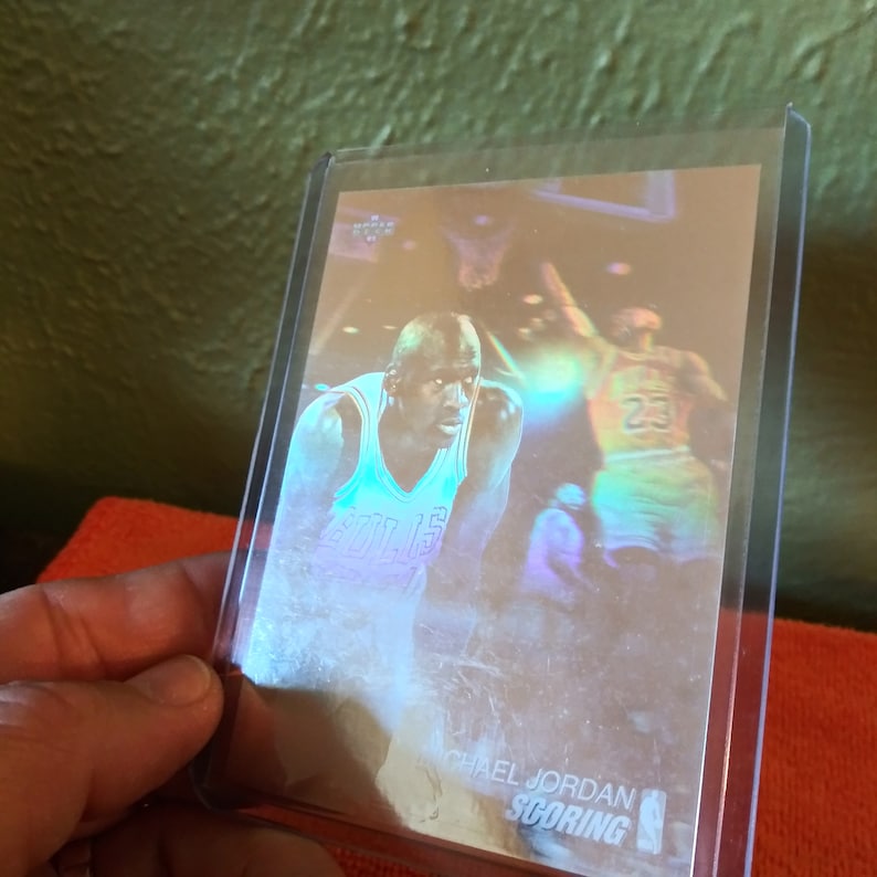 1991 Michael Jordan Hologram Scoring Award Card Upper Deck Etsy