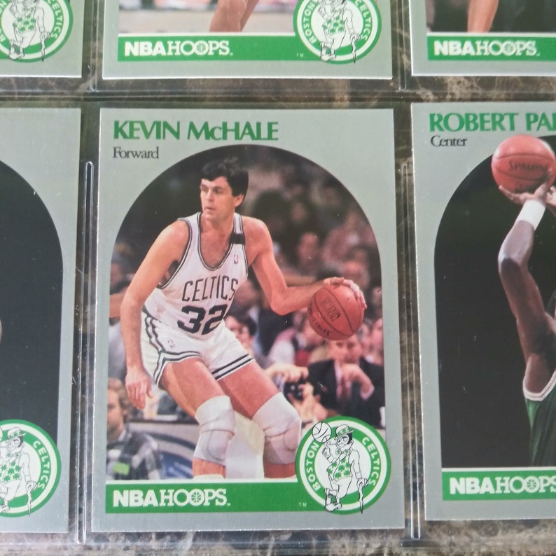 Rare 1990 NBA Hoops Basketball Collector 9Card Set Boston Etsy