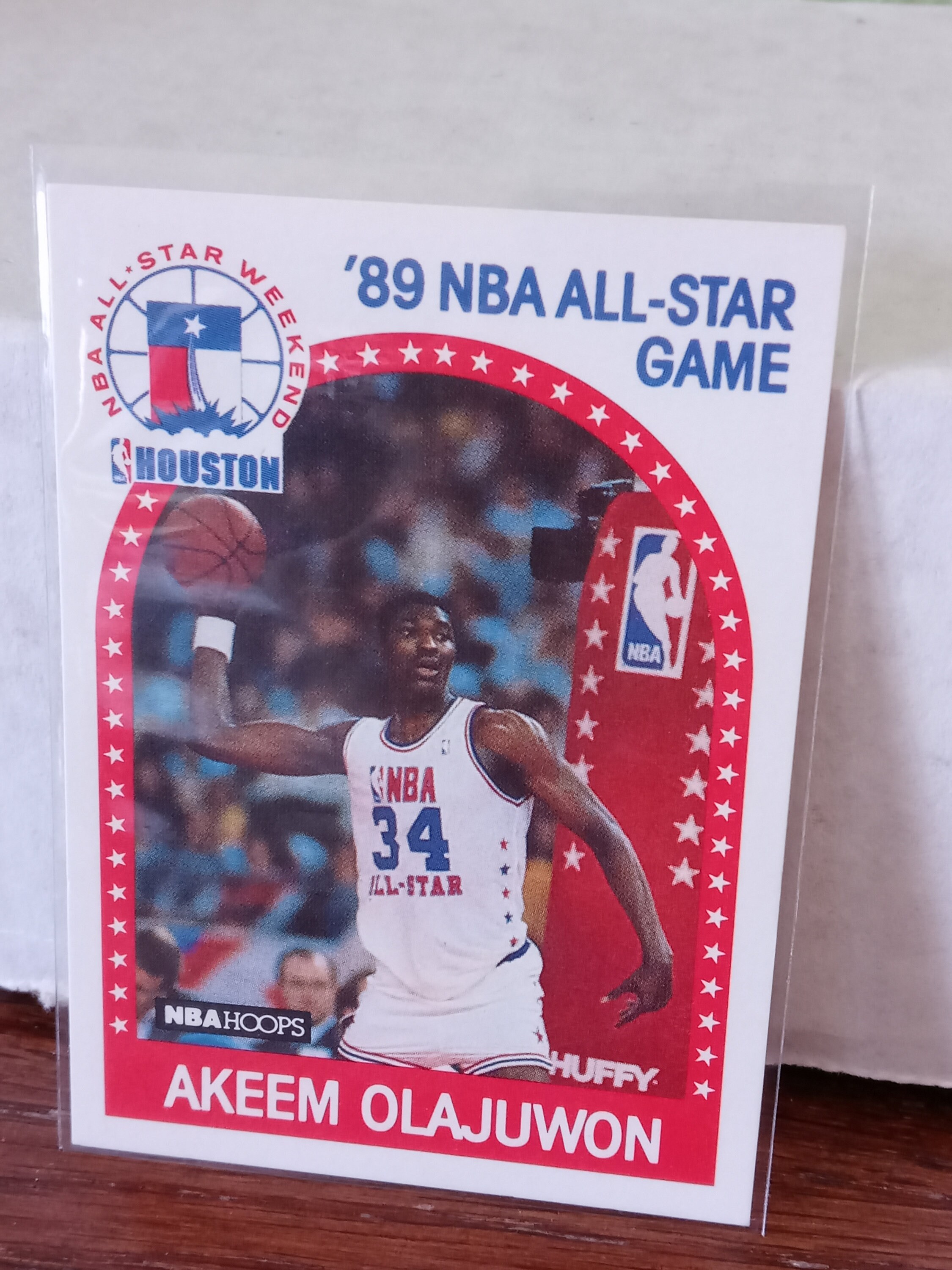 Akeem Olajuwon NBA AllStar 1989 NBA Hoops Card 178 Hakeem Etsy