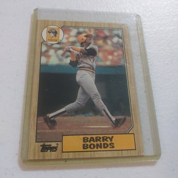 Rare 1987 Barry Bonds Topps Error 320 Baseball Card Etsy