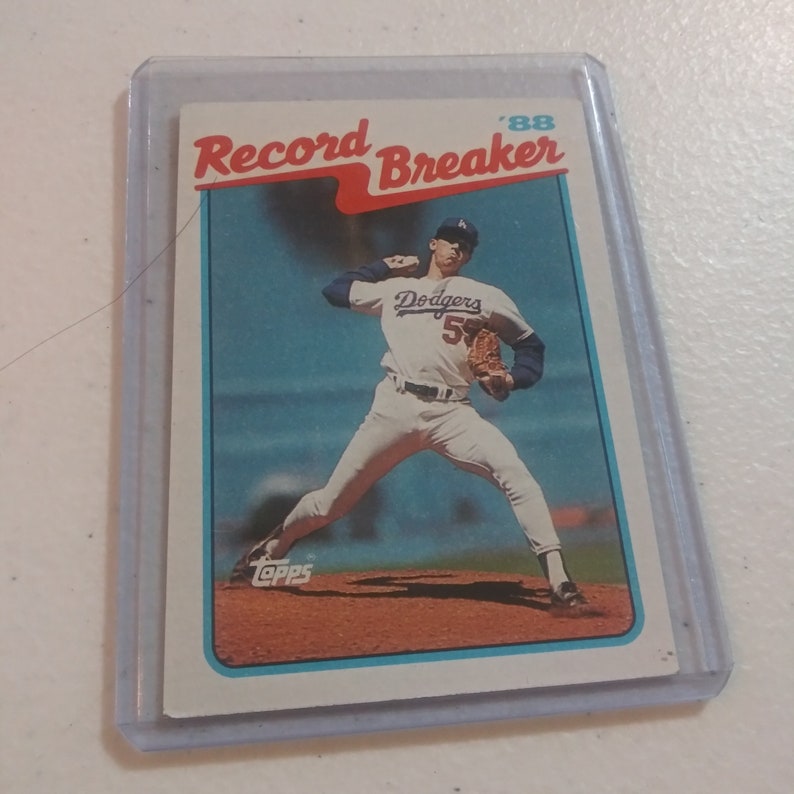 Rare Orel Hershiser 1989 Score 5 Baseball Card Etsy