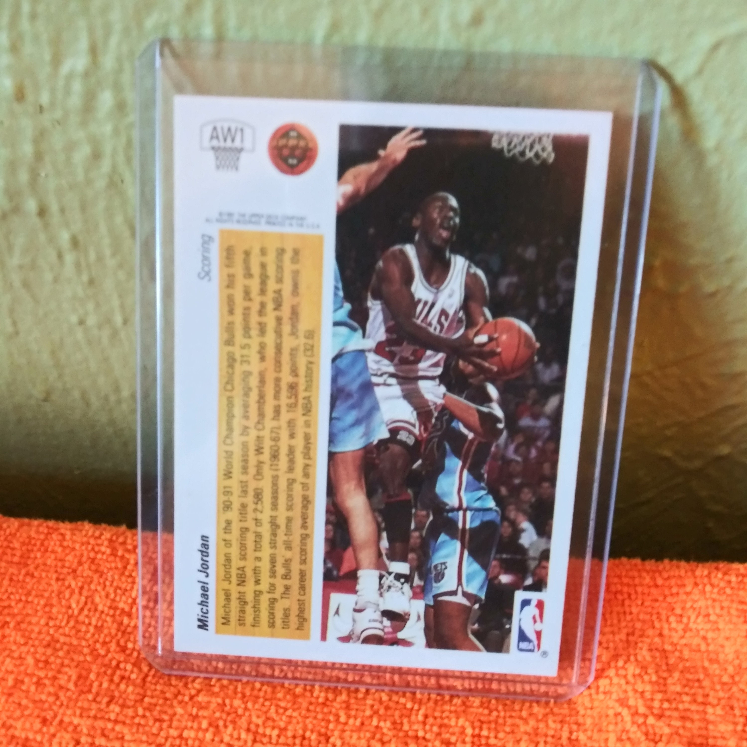1991 Michael Jordan Hologram Scoring Award Card Upper Deck Etsy