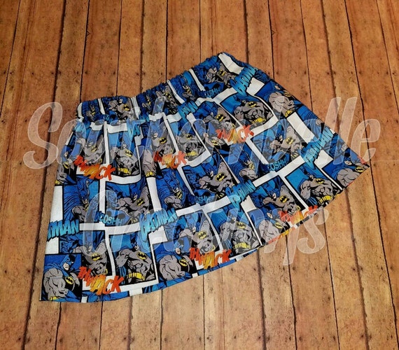 Batman Skirt Girl's Batman Skirt Custom Skirts Handmade