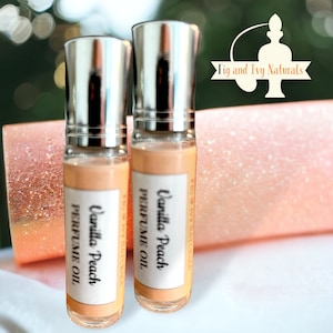Vanilla Peach Perfume , Vanilla Fragrance , Perfume Oil
