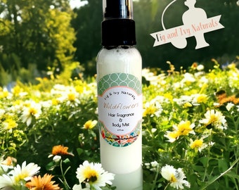 Wildflowers Hair Perfume - Body Mist & Hair Fragrance - Floral Perfume - Rose Perfume -  Flower Perfume