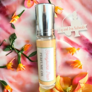 Honeysuckle Peach Perfume - Peach Perfume Oil - Vanilla Perfume - Floral Perfume -Peach Fragrance