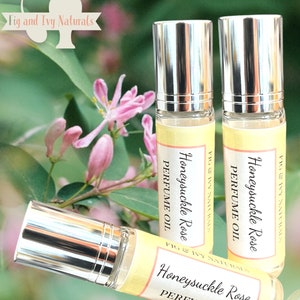 Honeysuckle Rose Perfume Oil - Rose Perfume - Honeysuckle Perfume - Floral Fragrance