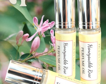 Honeysuckle Rose Perfume Oil - Rose Perfume - Honeysuckle Perfume