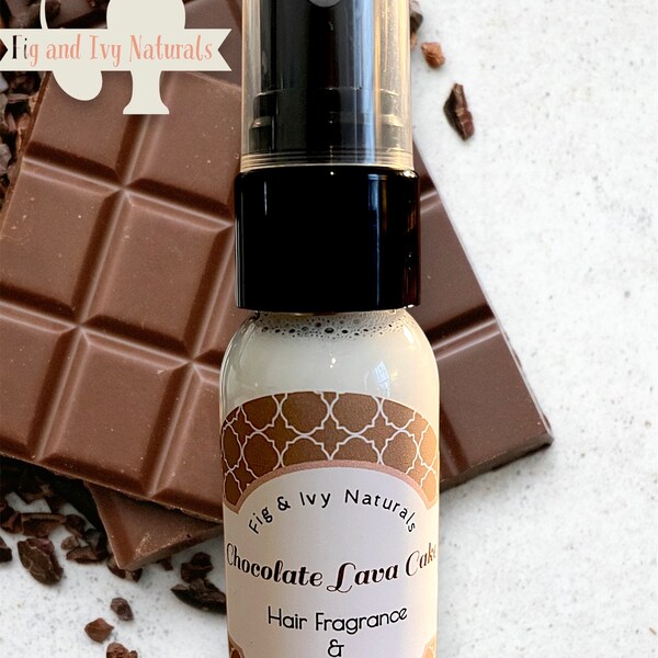 Chocolate Lava Cake Hair Perfume & Body Mist-  Cake Perfume - Chocolate Perfume - Gourmand Perfume