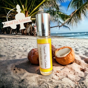Tropical Pina Colada Perfume - Coconut Pineapple Perfume Oil - Roll On Perfume Oil