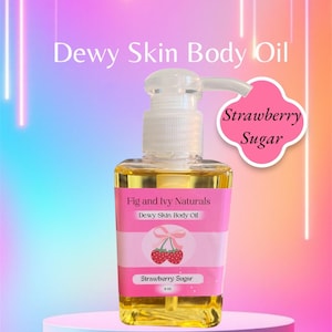 Strawberry Sugar Body Oil: Hydrating Scented Oil (4 fl oz)
