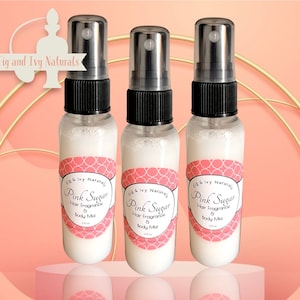 Perfume Pink Sugar - Fragrância de Algodão Doce e Framboesa - Perfume para Cabelo e Bruma Corporal