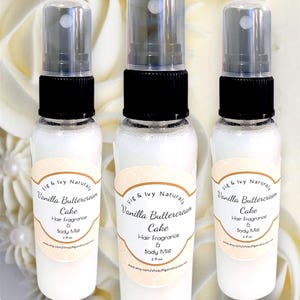 Vanilla Buttercream Cake Perfume -  Hair Perfume & Body Mist- Caramel Perfume - Cake Perfume