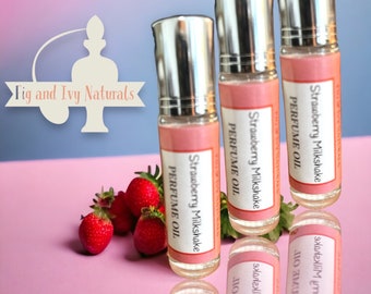 Strawberry Milkshake Perfume - Strawberry Perfume Oil - Roll On Perfume Oil