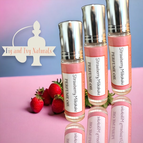 Strawberry Milkshake Perfume - Strawberry Perfume Oil - Roll On Perfume Oil