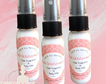 Pink Watermelon Hair Perfume - Body Mist & Hair Fragrance - Watermelon Perfume