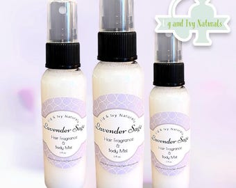 Lavendelsalie haarparfum en lichaamsspray, schone geurgeurmist
