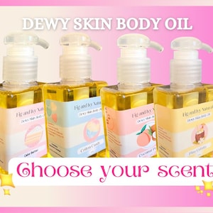 Scented Body Oil: Hydrating After Shower Oil, Dewy Skin - 4 oz