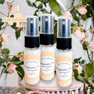 Profumo per capelli Honeysuckle Rose - Spray per il corpo e fragranza per capelli - Profumo alla rosa