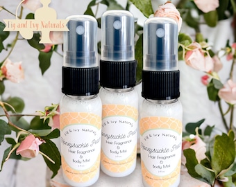 Honeysuckle Rose Hair Perfume - Body Mist & Hair Fragrance - Rose Perfume