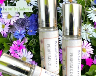 Wildflowers Perfume Oil - RosePerfume - Daisy Perfume - Clean Scent - Floral Perfume - Roll On Perfume