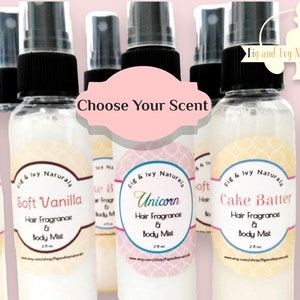 Hair Perfume - Body Mist - Choose Scent - Hair Fragrance Mist - Natural Hair