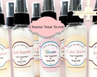 Hair Perfume - Body Mist - Choose Scent - Hair Fragrance Mist - Natural Hair