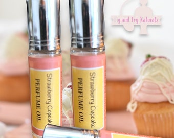 Strawberry Cupcake Perfume Oil: Sweet Vanilla Buttercream
