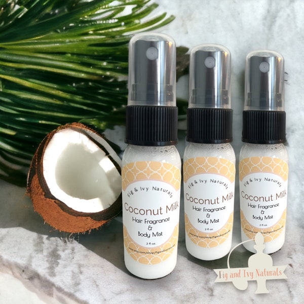 Coconut Milk Hair Perfume - Body Mist & Hair Fragrance - Coconut Perfume