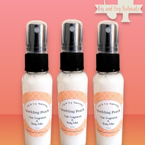 Bruma para cabello y cuerpo Sparkling Peach: Fragancia afrutada dulce