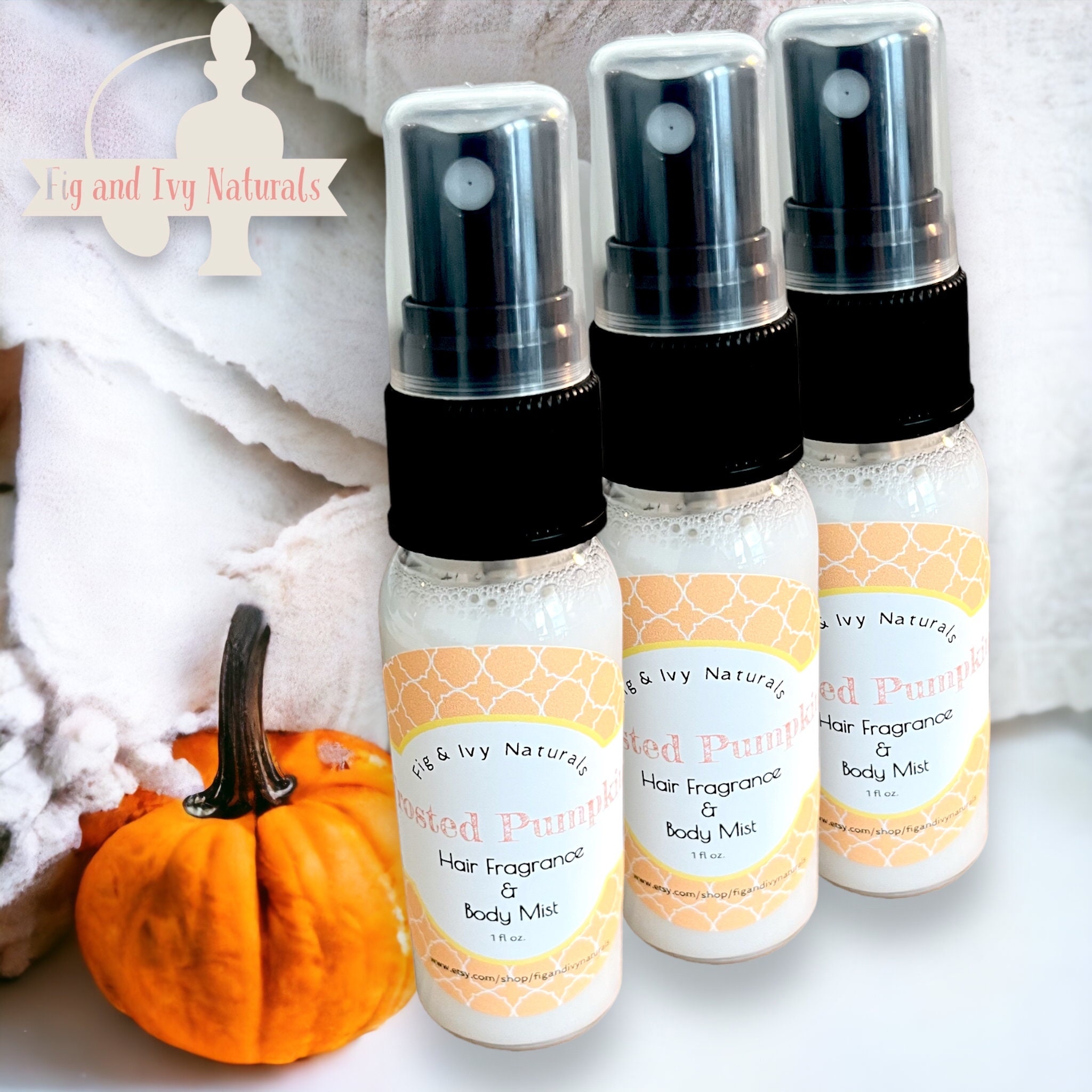 Pumpkin Spice Essential Oil Room Spray, Natural Room Spray, Linen