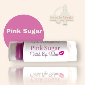 Roze lippenbalsem - getinte lippenbalsem - roze suiker - natuurlijke lippenstift