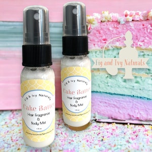 Cake Batter Perfume Mist  -  Hair Perfume & Body Mist - Body and Hair Milk Mist -  Cake Perfume Spray - Vanilla Cake Perfume
