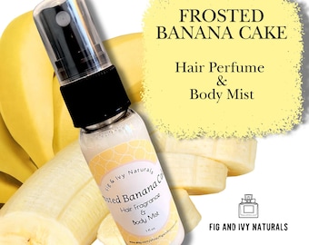 Frosted Banana Cake Perfume Mist , Hair Perfume & Body Mist , Banana Perfume