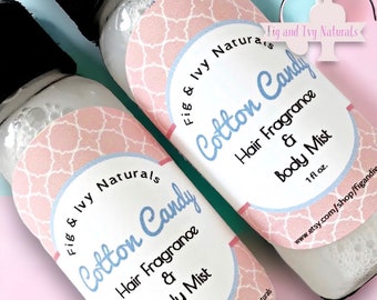 Cotton Candy Body Spray and Hair Perfume - Body Mist & Hair Fragrance - Cotton Candy Perfume