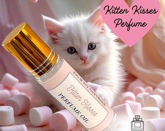Profumo Kitten Kisses, Muschio di Gattino, Marshmallow, Vaniglia, Cioccolato Bianco, Olio Profumato Roll On