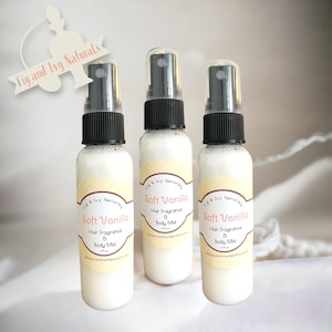 Soft Vanilla Hair Perfume - Body Mist & Hair Fragrance - Vanilla Perfume