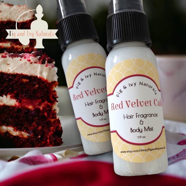 Red Velvet Cake Hair Perfume and Body Mist - Cake Perfume - Chocolate Perfume - Gourmand Perfume