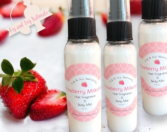 Strawberry Milkshake Hair Perfume - Strawberry Shortcake - Strawberry Milk Perfume - Gift For The Kawaii Cutie - Teenage Girl Gift