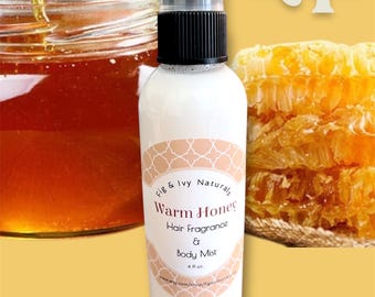Warm Honey Hair Perfume and Body Mist , Honey Vanilla Perfume , Honey Fragrance