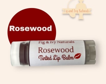 Rosewood Tinted Lip Balm , Organic Lipbalm , Brick Red shade