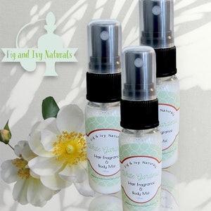 Gardenia Perfume - White Gardenia Hair Perfume & Body Mist - Floral Fragrance - Floral Perfume