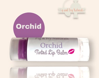 Tinted Lip Balm -  Pink Purple Lip balm - Orchid - Mineral Makeup Lip Gloss