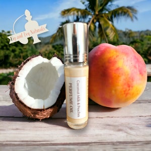 Coconut Milk & Peaches Perfume Oil - Coconut Perfume - Peach Perfume
