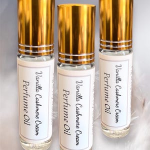 Vanilla Cashmere Cream Perfume - Vanilla Perfume Oil - Roll On Perfume