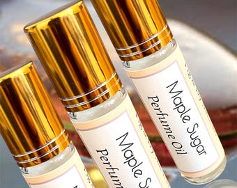 Maple Sugar Perfume Oil,   Roll On Perfume , Sweet Gourmand Fragrance