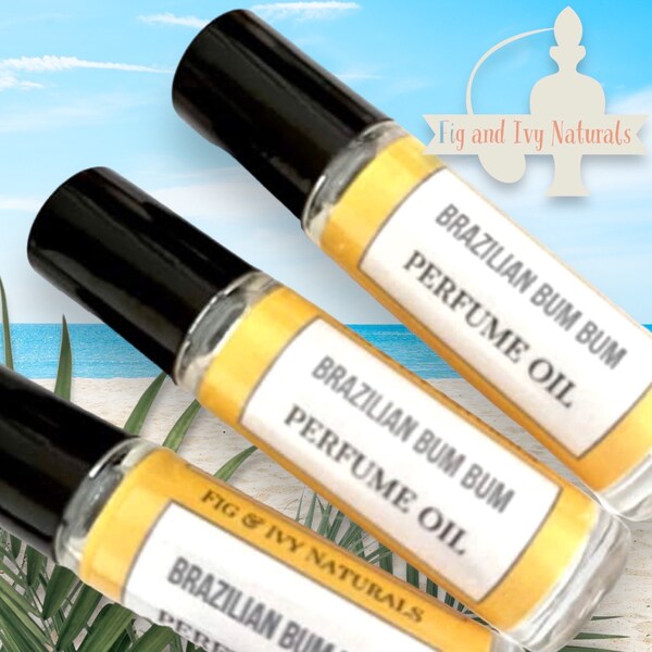 Beach Bum Perfume Oil - Pistaschio Perfume - Caramel Perfume - Beach Fragrance - Gift For Beach Lover