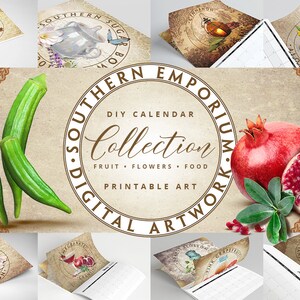 The Southern Emporium Calendar DIY (Do-It-Yourself) Digital Artwork Collection